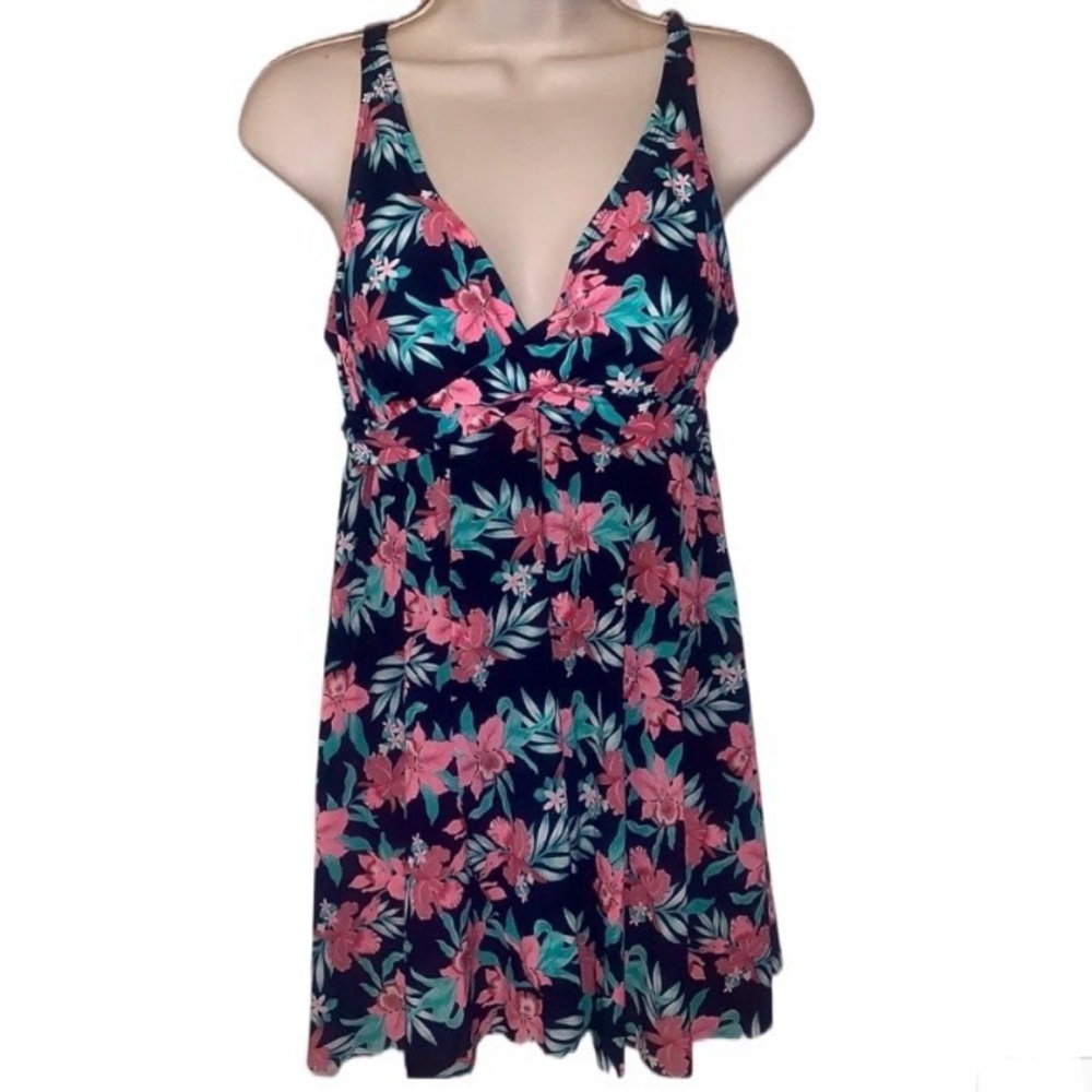 ALISHA LEVINE ONE PIECE SKIRT SWIMSUIT SIZE 12